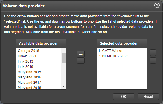 example volume data provider query form